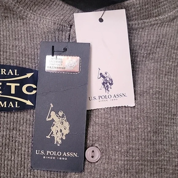 U.S. Polo Assn. Gray Long Sleeve Size L - Picture 6 of 6